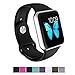 Apple Watch Band - e6Hope Soft Silicone Replacement iWatch Strap for Apple Watch Series 1,Series 2 (Black, 38mm - M/L)
