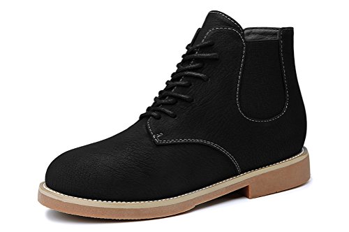 Youxuan Women's Winter Platform Flats Ankle Bootie Short Plush Girls Stylish Martin Boots Black 5.5M US Youxuan Women's Winter Platform Flats Ankle Bootie Short Plush Girls Stylish Martin Boots Black 5.5M US