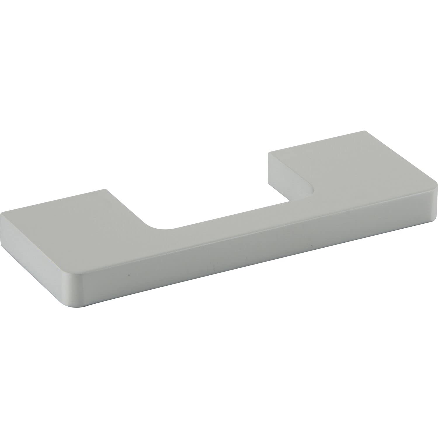 OBF Grimme 8536220064 Furniture Handle Agenor Square Cabinet Handle, Kitchen Handle, Width 90 mm, Natural Anodised Aluminium, Silver, Hole Spacing 64 mm