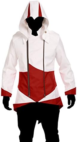 Cosplay Costume Hoodie/Jacket/Coat-9 Options for the fans,White with Red,Men X-Small