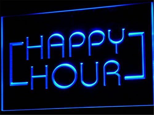 APFoo Happy Hour Bar Coffee Open Beer Pub LED Light Sign
