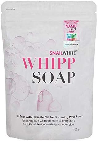 Whipp Soap Bar Foam with Delicate Softening White Snail White Namu Life 100g.