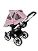 Bugaboo Donkey Breezy Sun Canopy, Soft Pink