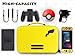 Uyuni Carrying Bag for Nintendo Switch, Leatherette Large Capacity Protective Hand Case Travel Carry Pouch Compatible with Nintendo Switch Console Accessories 10 Game Card Slots Yellowthumb 3