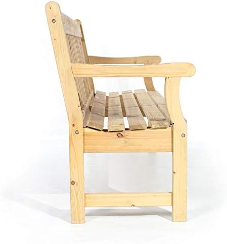 BrackenStyle Darwin 4 Seat 183cm Garden Park Bench - Durable Heavy Duty Dip Treated Pine Timber Outdoor Seat - Image 5