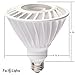 PacLights PAR38 LED Spot Light Bulb, 120w Replacement (1600 lumen), 23-Watt, Weatherproof, Dimmable, Warm White, E26 Medium Base, UL Listed