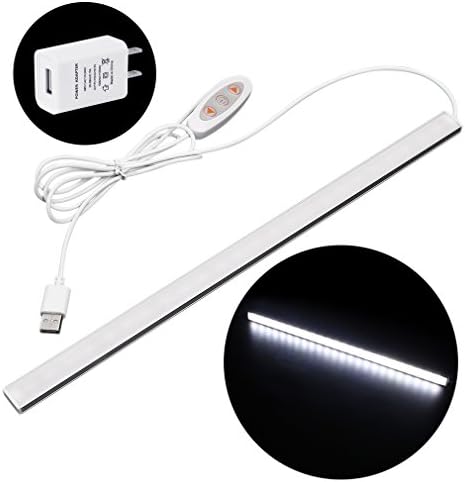 SUNWOW Dimmable USB LED Lighting for Under Cabinet,Counter,Closet,Bookshelf,5V 450Lumens,6000K White,with 3M Double Side Adhesive Tape