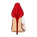 Loslandifen Womens Closed Toe High Heels Pointed Slender Stiletto Pumps