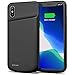 Swaller Battery Case for iPhone X/XS, 4100mAh Ultra Slim Protective Charging Case Rechargeable Extended Battery Pack for 5.8 inch iPhone X/XS (Black)