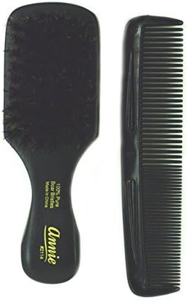 Annie Annie mini pocket small manclub combo brush #2114 - SOFT-, soft bristles, natural bristles, boar bristles, hair comb, hair brush, long hair, short hair,