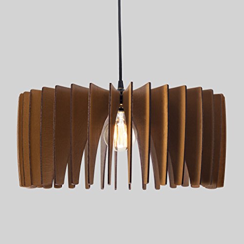 Wood Pendant Light - Modern Chandelier Lighting - Hanging Dining Lamp - Ceiling Light Fixture - Geometric Lamp - Minimal - Contemporary
