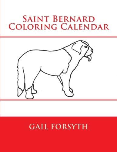 Saint Bernard Coloring Calendar