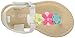 carter's Girls' Nala T-Strap Fashion Sandal, White, 4 M US Toddler