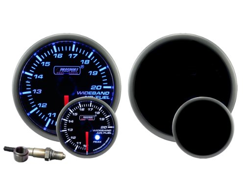 Wideband Air Fuel Ratio Gauge Premium Blue White 52mm (2 1/16