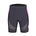 beroy Womens Bike Shorts With 3D Gel Padded,Cycling Women's Shorts With Mesh, Dark Purple, XXL