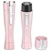 Facial Hair Remover for Women, Wloomm Painless Hair Removal Waterproof Shaver Razor for Peach Fuzz Fine Hair Chin Cheek Upper Lip (Pink)