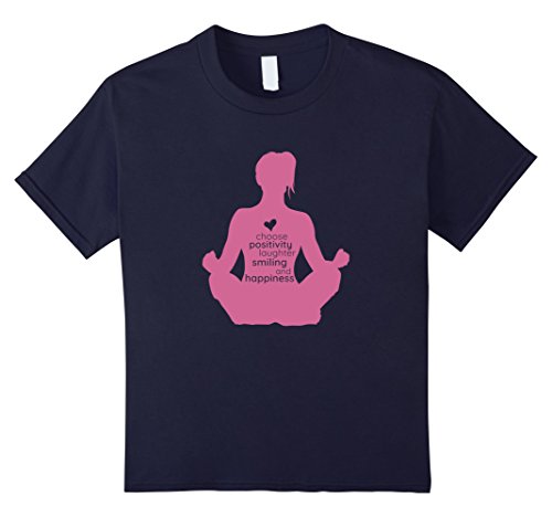 unisex-child Choose Happiness Laughter Yoga T-Shirt 6 Navy