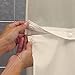 Hookless HBH40E258 Escape Shower Curtain, With Snap In Liner, Beige With Beige Stripe, 71