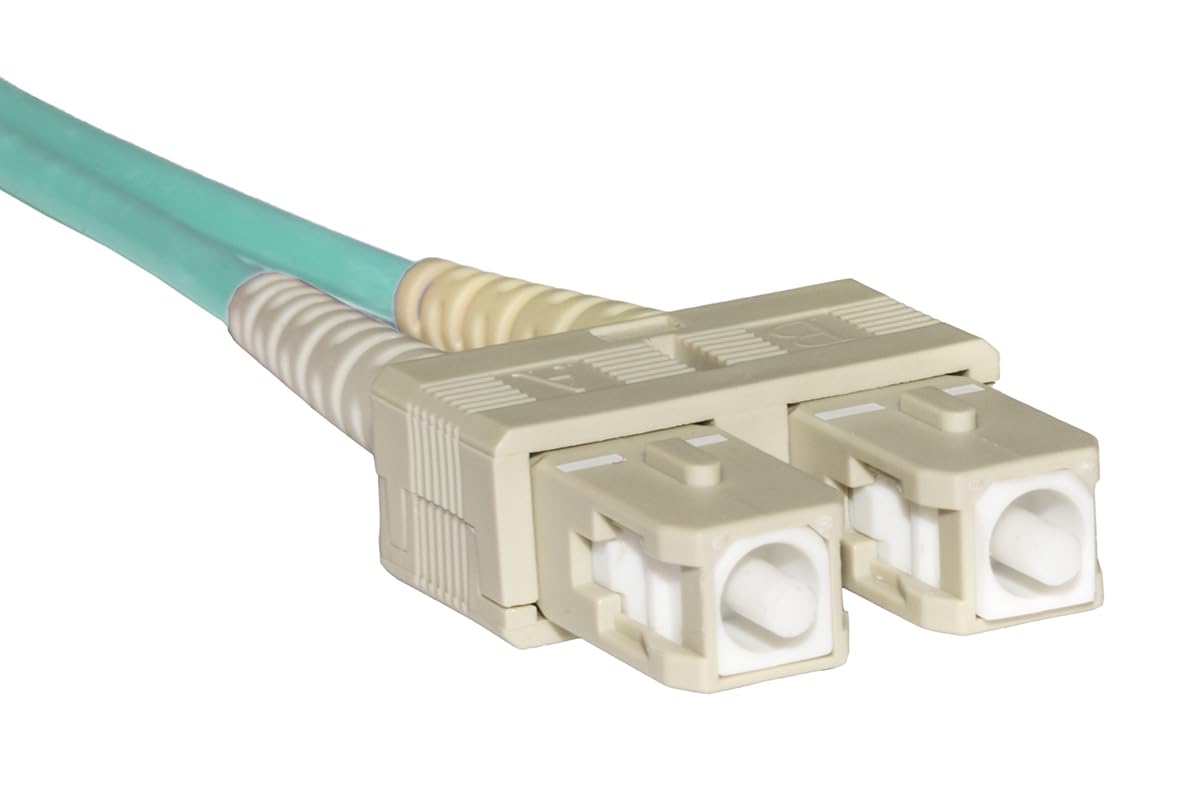 LINK Multimode LSZH Duplex OM3 50/125 Fiber Optic Cable, LC-SC, 1 m