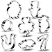 St.Patrick's Day Cookie Cutters Set Irish Party Supplies/Decorations - Shamrock Leprechaun Rainbow 8 PCS