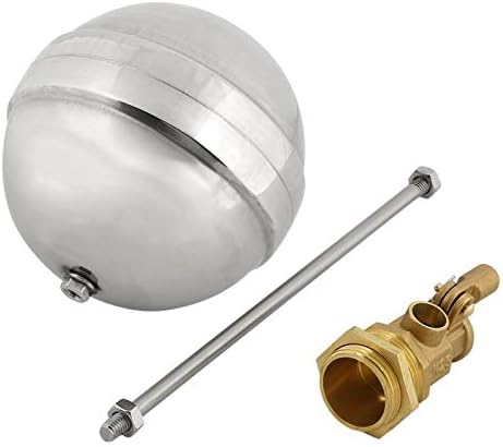 LALICORP 1 PC Water Value DN25 Float Ball G1 Brass Male Thread Water Float Ball Sensor Stainless Steel Float Ball Value valvula solenoide HIGHT QUALITY