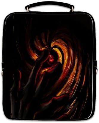 Scottshop New Design Cool Naruto Custom PU Leather Square Student Backpack School Bag Universal