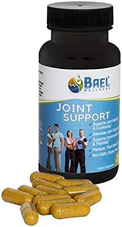 Bael Wellness Joint Pain Relief Supplement - Plant Based Glucosamine with Organic Turmeric Curcumin, Pepper, Green Tea, Flax Seed, Ginger Extract. Extra Strength, Non-GMO, 100% Vegan - 60 Capsules