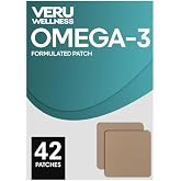Veru Wellness Omega 3 Fatty Acid Daily Patch 42 Count SelfAdhesive Wellness | Gluten free lactose free sugar free formula supports daytime or overnight use on clean dry skin