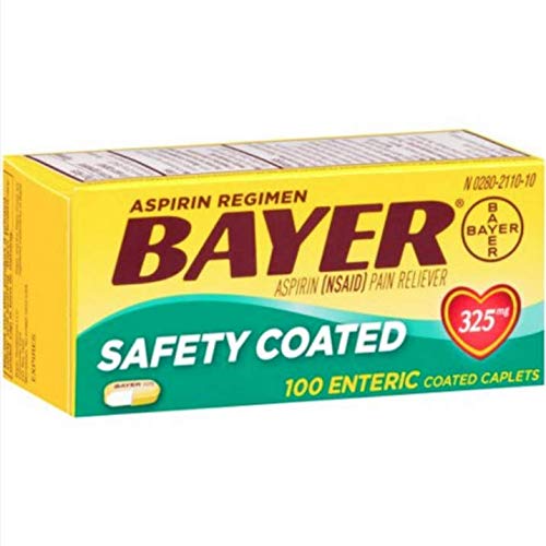 Buy Bayer Regular Strength Aspirin Tablets, Regimen, 100 Coated Tablets