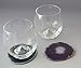 Moontree Natural Sliced Agate Coasters with Whiskey Glass Whiskey Decanter Wine Glasses