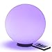 ENHANCE LED Globe Night Light Ambient Color Changing Premium Glass Mood Lamp Remote Control - 7.9 inch 4 Lighting Modes & Battery AC Adapter Power - Perfect Children & Adults