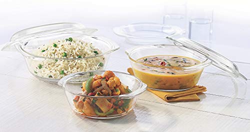 Buy Borosil IYECCASS037115 Glass Casserole Oven and Microwave