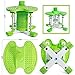 Dancer Flip Evolved Pogo Stick - with A Twist - Fun Exercise Jumper- New Bounce Pogo (Green, Adult 110 - 240 Ibs.)