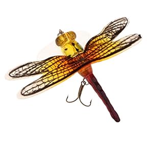 Magideal Appats De Pêche Flottants Leurre Artificiel Pêche à La Mouche Libellule Appats Accessoires D’insectes Mouche De Surface D’eau Bionique