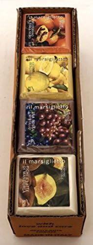 Saponeria Nesti Firenze: "Il Marsiglietto" Full Pack of 12 Assorted Vegetable Soaps [ Italian Import ]