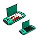 Fulland Hybrid Silicone Armor Case with Card Holder, Kickstand, Stylus and Screen Protector for Samsung Galaxy S3 - Aqua Green