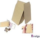 Indigo Brown Manilla Self-Seal Wage Envelopes Sage Compatible Pack 1000 view 3