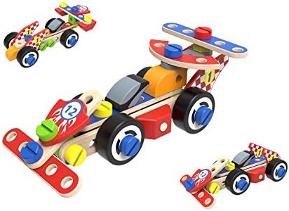 DIY Race Cars Wooden Nuts and Bolts Combination Toy Set 80 PCS-Sameday Dispatch-TKF033-S2