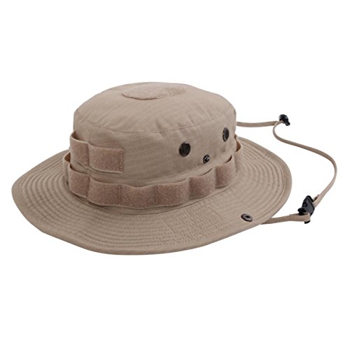 Mens military hat - boonie hat tactical ripstop, tan, 7.5 by roth…