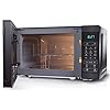 SHARP YC-MG02U-B 800W Digital Touch Control Microwave with 20 L Capacity, 1000W Grill & Defrost Function – Black