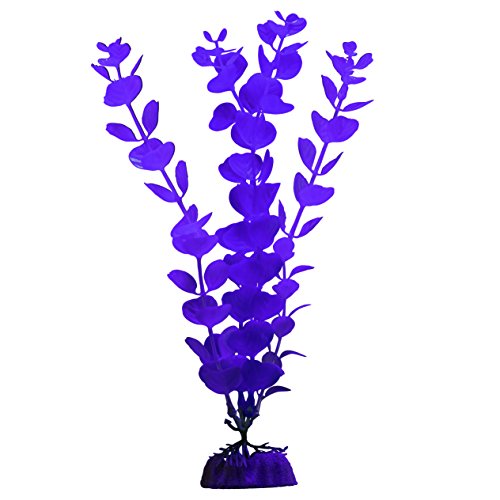 GloFish Color Changing Aquarium Plant, Blue Large, Aquarium Décor, Changes Color Under Blue And Black LEDs, Cycle Light Décor