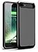 iPhone 7 Plus Battery Case, Foxin 8000mAh Extended Battery Charger Case Rechargeable Power Bank Battery Charging Case Juice Pack for iPhone 7 Plus/6 Plus/6S Plus(5.5 inch) (New Edition-Jet Black)