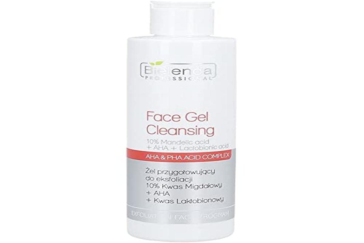 Bielenda Professional Cleansing Face Gel with 10% Mandelic Acid AHA and Lactobionic Acid 200g
