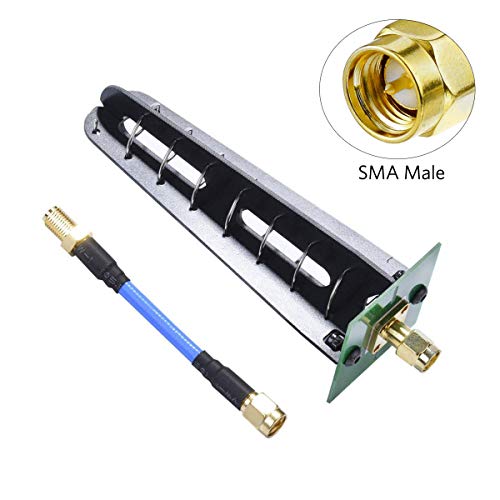 Crazepony FPV Antenna 5.8G 11dbi SMA Male Circular RHCP Polarization Aomway Helical VTX Drone Antenna with SMA Male to SMA Female Adapter Antenna for Racing Drone Quadcopter