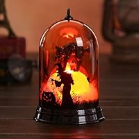 CapsA Halloween Crafts,Pumpkin Vintage Lantern,Halloween Decorations Halloween Ornament Lampshade Lamp,Retro Lights for Holiday Party Atmosphere Christmas Furnishing (B)