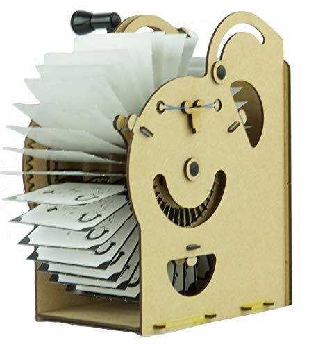 PlaSmart Smartivity Clickety Flix Retroscope | Build Your Own Gear-Driven Movie Machine | Demonstrates STEM Concepts