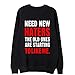 Honey GD Women Unisex Letter Printed Long Sleeve Shirt