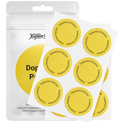 Xagnum Bolace Dopamine Patches for Sustained Focus & Drive - Support Enthusiasm, Clarity & Balanced Energy (30 Patches)