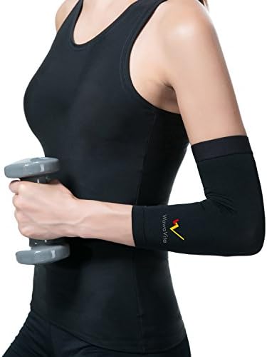 Wawavita Copper Elbow Sleeve Large-compression Elbow Sleeve, Tennis Elbow Sleeve, Golfers Elbow, Elbow Tendonitis Relief, Elbow Sleeve Brace, Elbow Sleeve Support-help Relieve Joint and Muscle Pain, Aids in Sport Performance and Accelerates Muscle Recovery