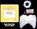 FashionWings (TM) Newborn Baby White Feather Angel Wings, Halo & Poster Set